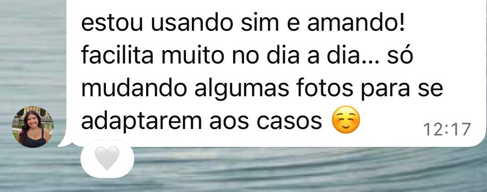 Depoimento de cliente: Facilita muito no dia a dia e permite adaptar as fotos aos casos