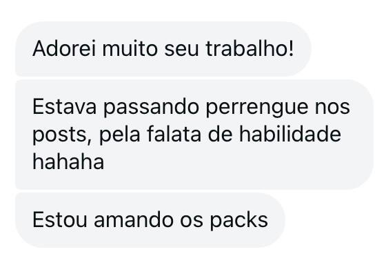 Depoimento de cliente: Os packs ajudaram quem tinha dificuldade para criar posts